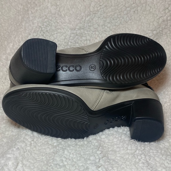 Ecco Women’s Ankle Boots Gray With Heal Size 9 - Picture 5 of 6